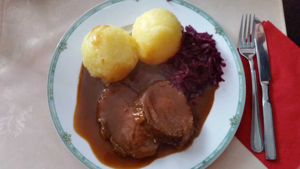 Fränkischer Sauerbraten der Klassiker in jedem guten Restaurant!