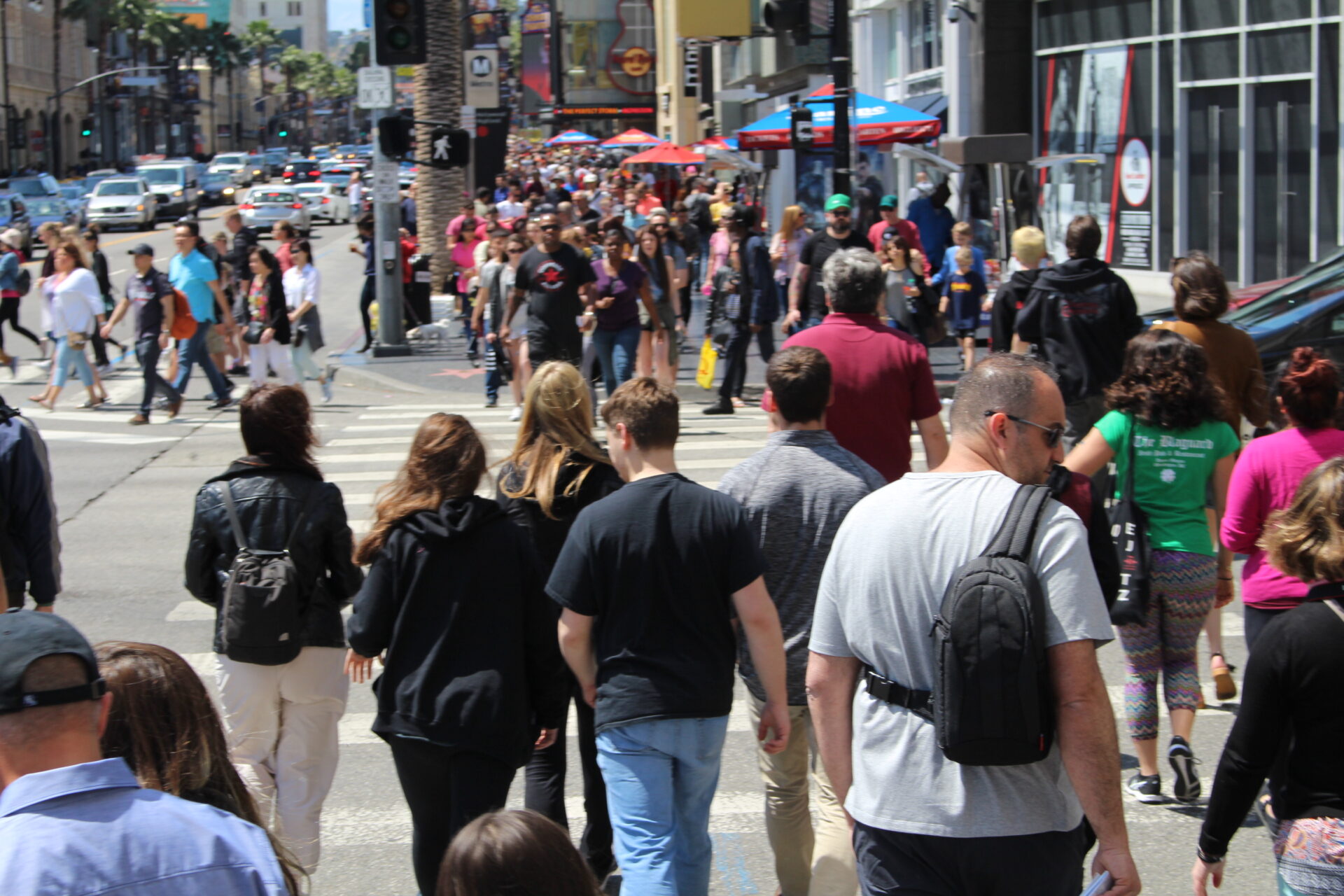 Der Hollywood Walk of Fame ist eine beliebte Touristenattraktion!